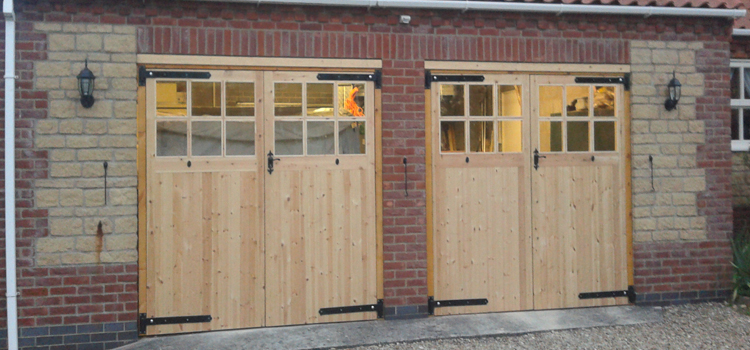 Side Hinged Wooden Garage Doors Concord